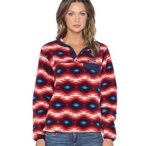 Patagonia Synchilla T Snap Red Wild Desert Pullover Fleece